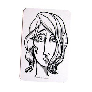 ART & ILLUSTRATION CARDS SET of (5) cards design by artist Javier Martinez